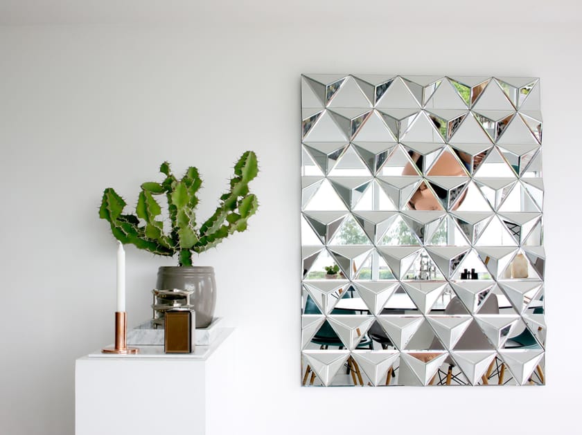 Rectangular wallmounted mirror BILLION SQUARE by Reflections Copenhagen