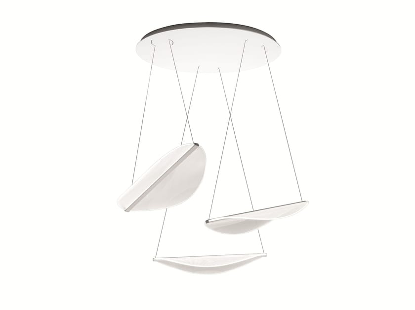 LED direct light PMMA pendant lamp DIPHY_P Diphy Collection By Linea