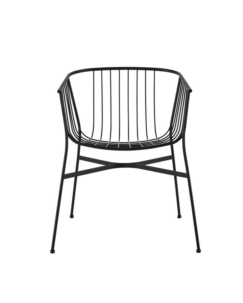 Powder coated steel garden chair By SP01 design Tom Fereday
