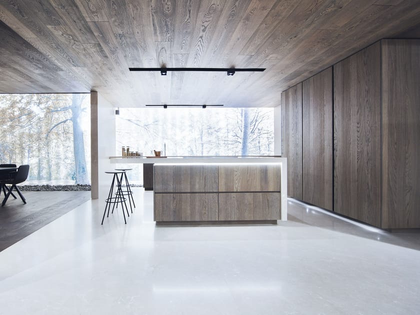 Fitted kitchen with island PEPPER by Gamadecor design Ramon Esteve Estudio