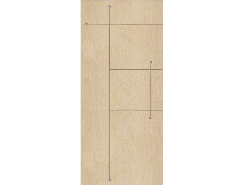 PANNEAU EN PLACAGE DE BOIS POUR PORTE D'ENTRÉE PAN189 LIGNE VENEERED BY