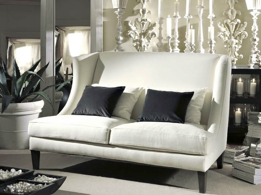 UPHOLSTERED HIGHBACK FABRIC SOFA VITTORIA COLLECTION BY SOFTHOUSE