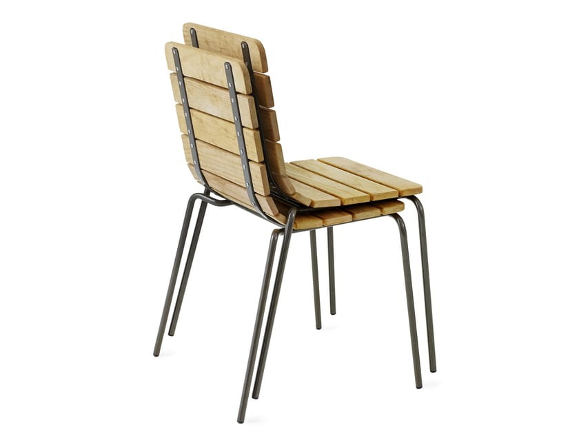Stackable garden chair 11AN by Nola Industrier design Axel Bjurström