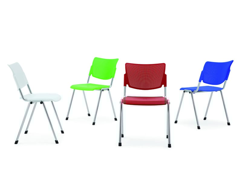 LAMIA PLASTIC Waiting room chair by Diemmebi design Angelo Pinaffo