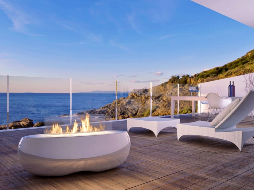 Outdoor bioethanol fireplace ZEN GARDEN by Planika