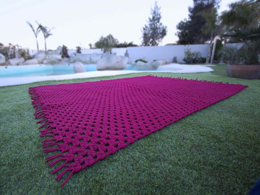 Polyester outdoor rugs CROCHET By Sérénité Luxury Monaco