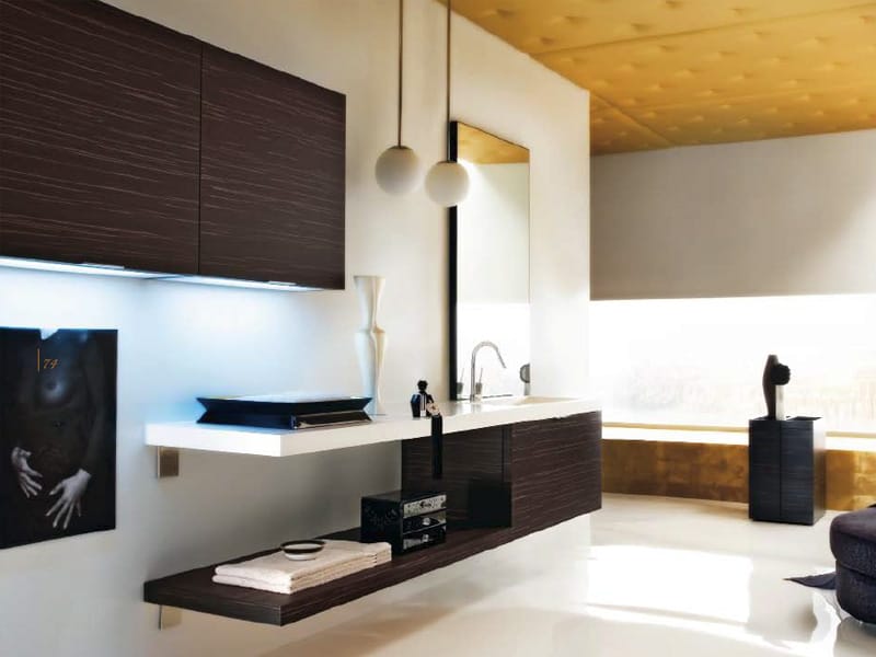 MAORI Bathroom with integrated lighting by Cerasa design