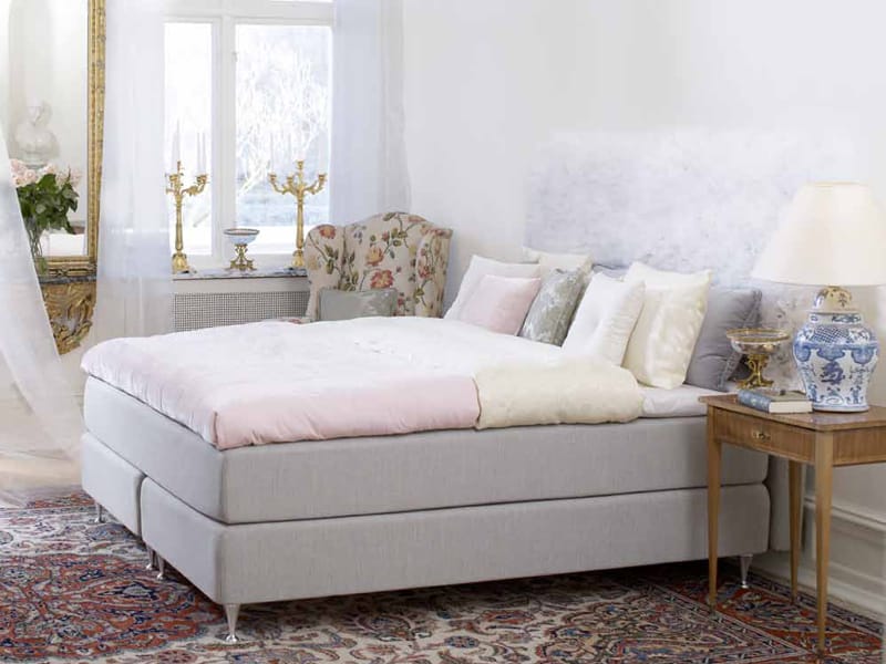 Fabric double bed SANDÖ by Carpe Diem Beds of Sweden