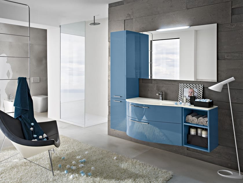 PLAY Lacquered vanity unit by Cerasa