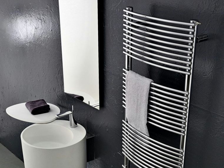Scaldasalviette Acciaio Carbonio Antracite 800x550mm - Termoarredo Bagno Con Raccordi, Doppia Funzione - Foto 5