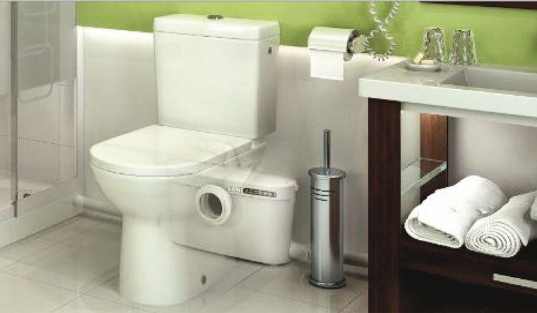 TRITURATORE DI SCARICO PER BAGNO SANIACCESS 3 BY SFA