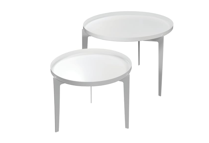 Painted metal coffee table / tray ILLUSION By Covo design Minna Niskakangas