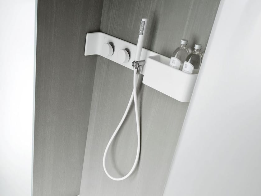 Corian® bathroom wall shelf / shower tap ERGONOMIC Bathroom wall