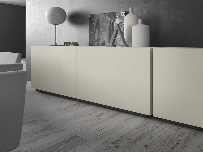 Lacquered wooden sideboard with sliding doors REWIND by Presotto