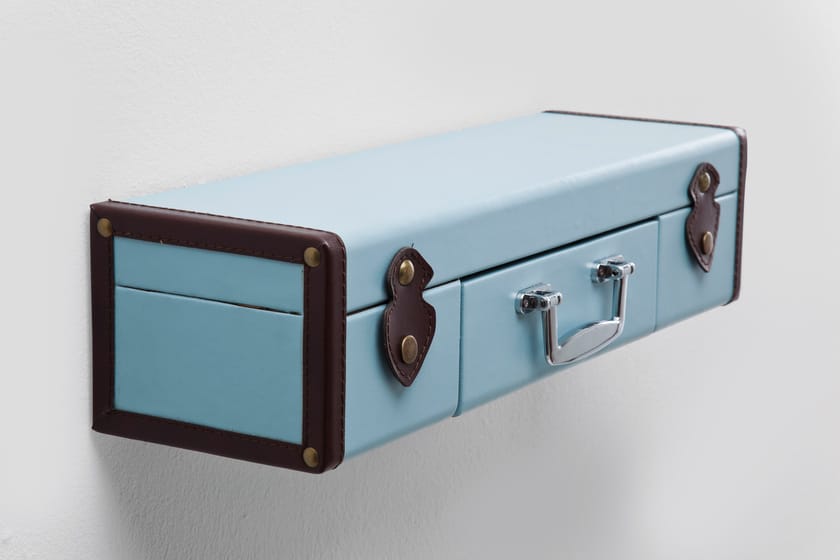 Wall shelf SUITCASE LIGHT BLUE by KAREDESIGN