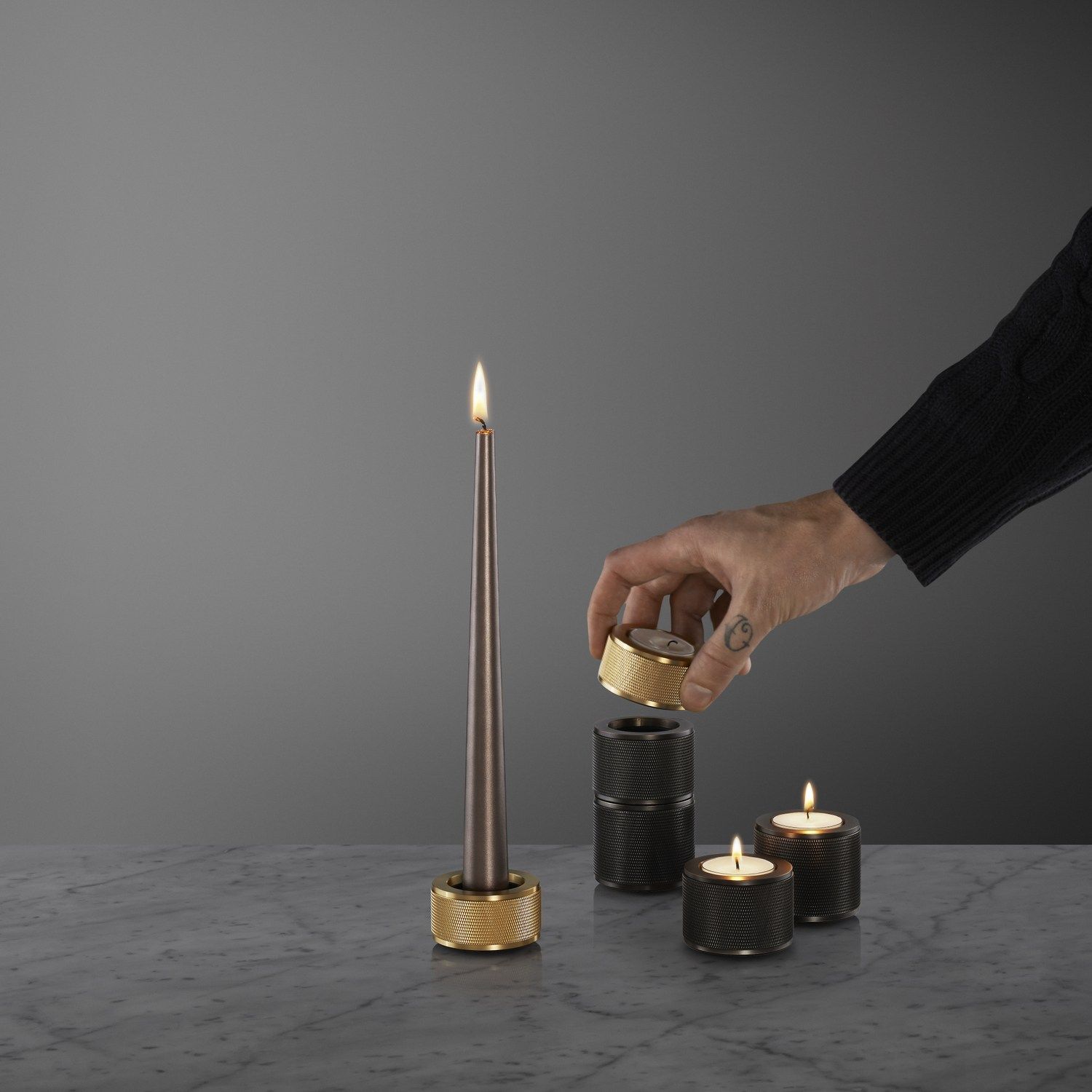 HEAVY METAL Candle holder by Buster + Punch
