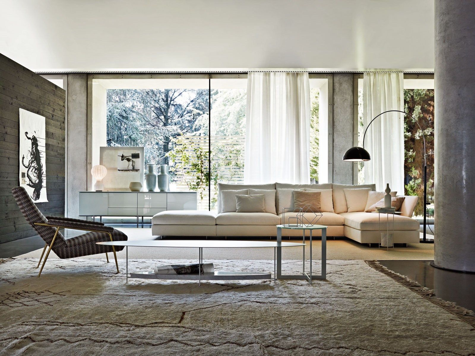 HOLIDAY Corner sofa by MOLTENI & C. design Ferruccio Laviani