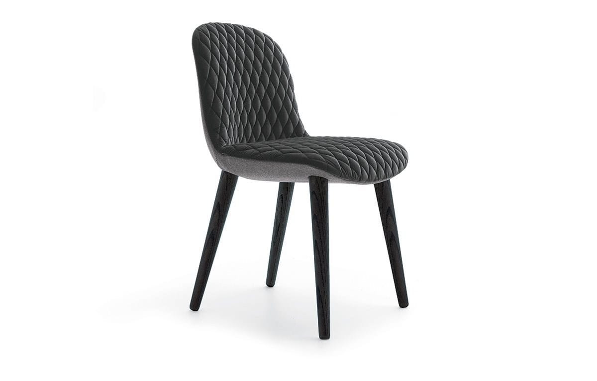 Upholstered fabric chair MAD DINING CHAIR Mad Collection by Poliform