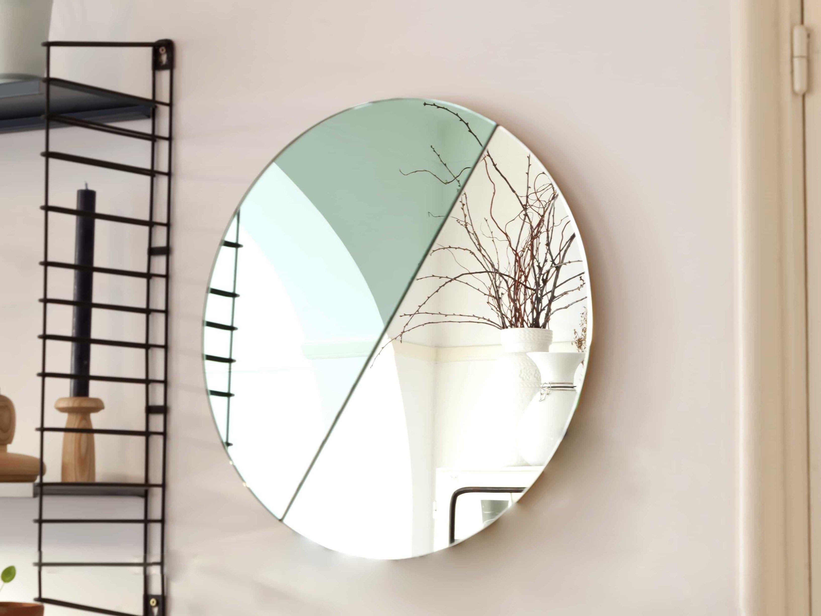 Round wallmounted framed mirror MOONRISE MIRROR By Vij5 design Michael