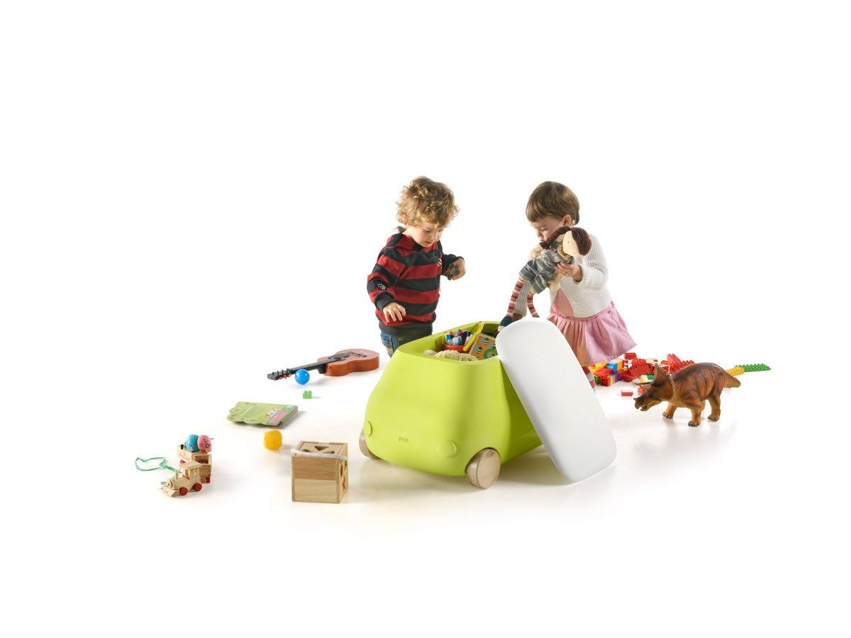 Plastic toy storage box with casters PLUST VAN by PLUST Collection by