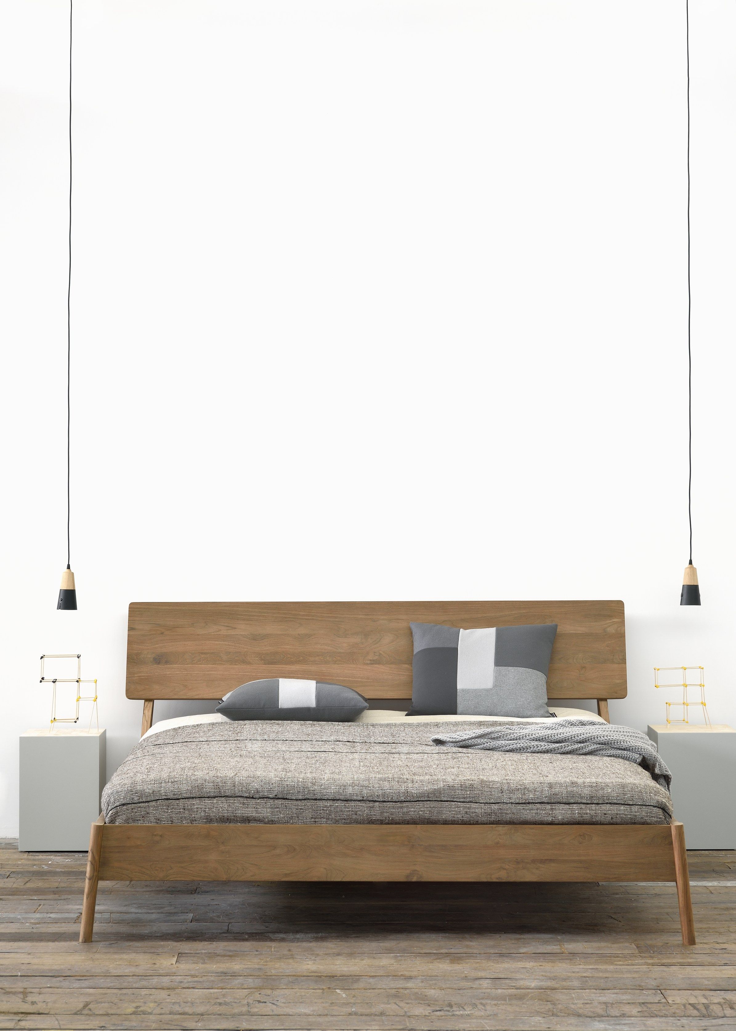 Teak double bed TEAK AIR BED by Ethnicraft