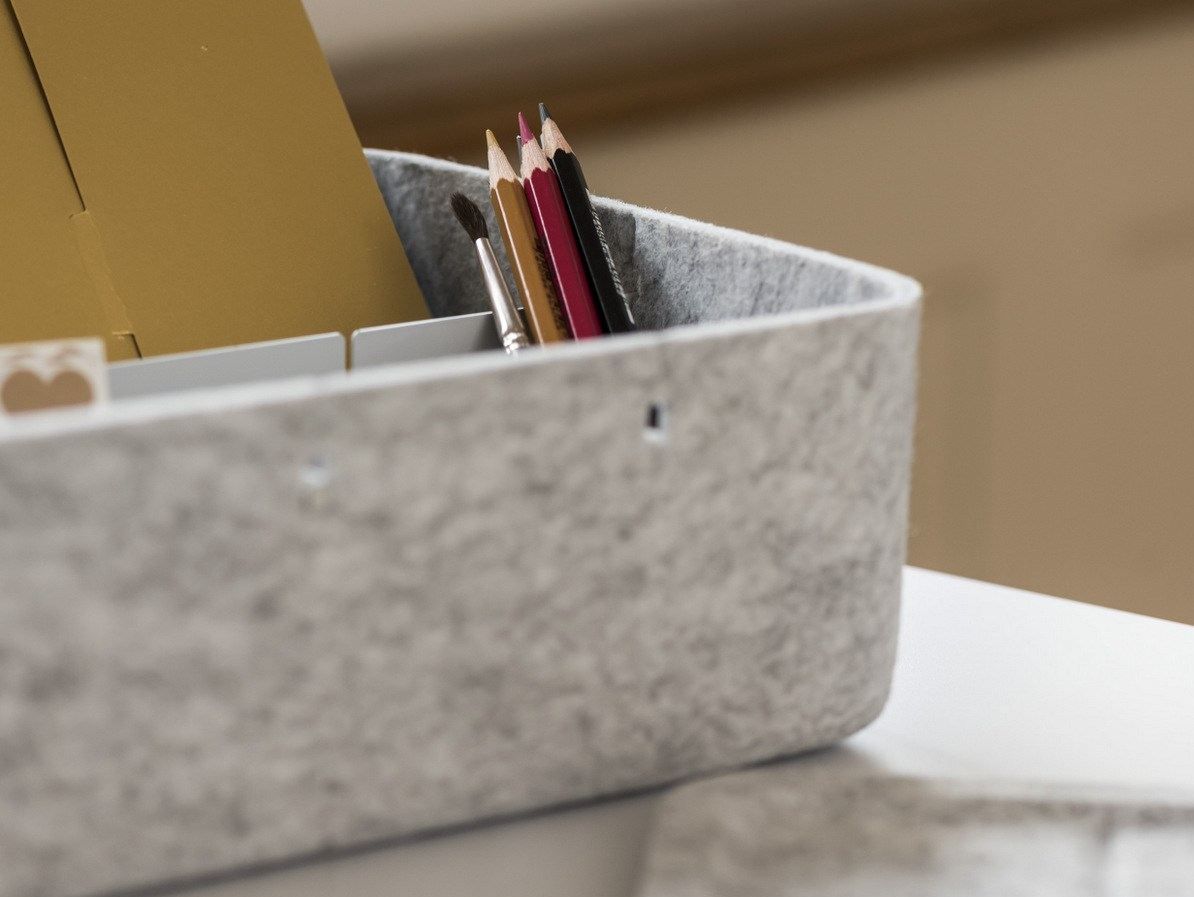 Polyester fibre storage box USM INOS BOX by USM Modular Furniture