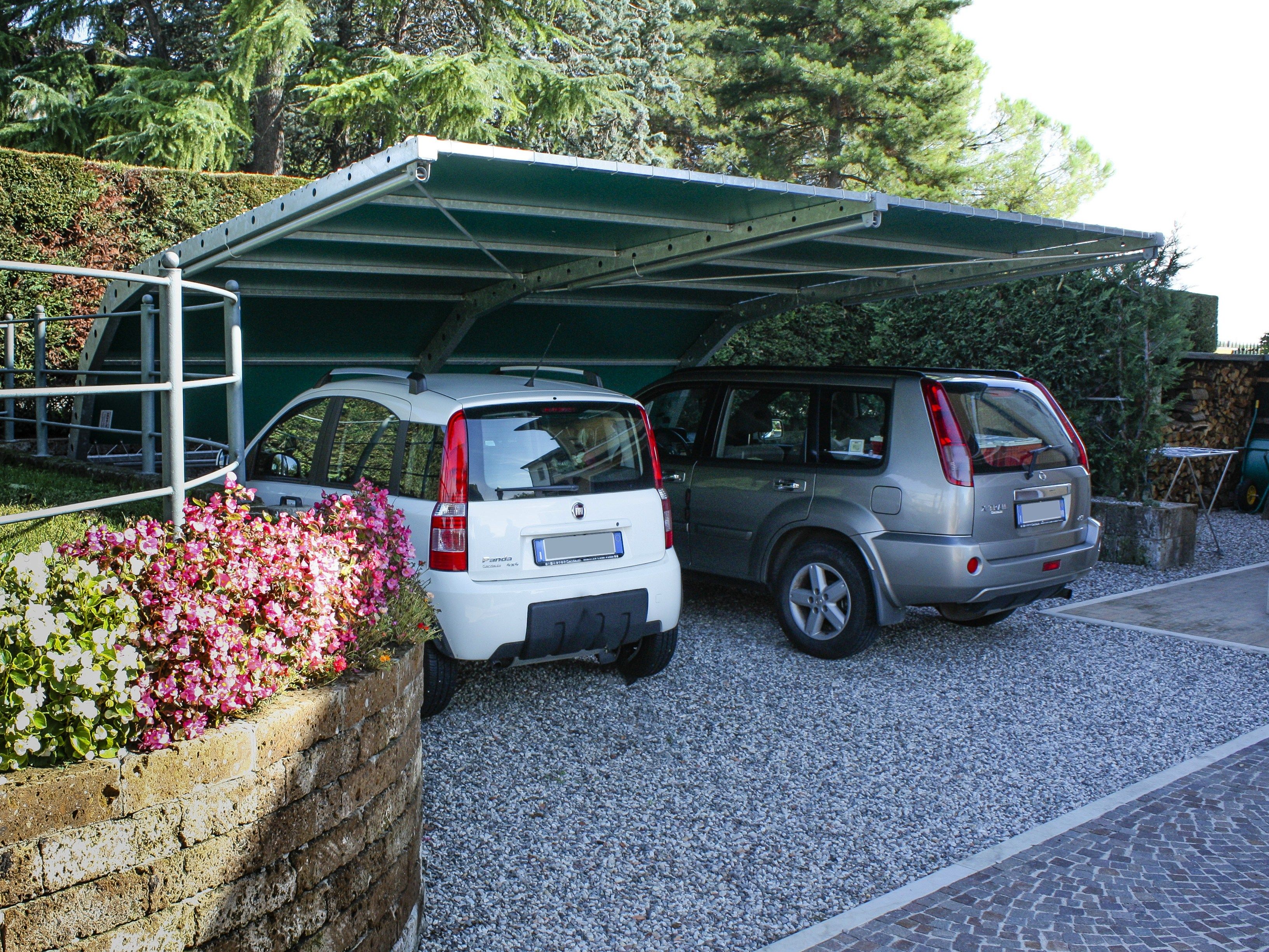 Galvanized steel porch for parking areas COLIBRÌ by SELVOLINA