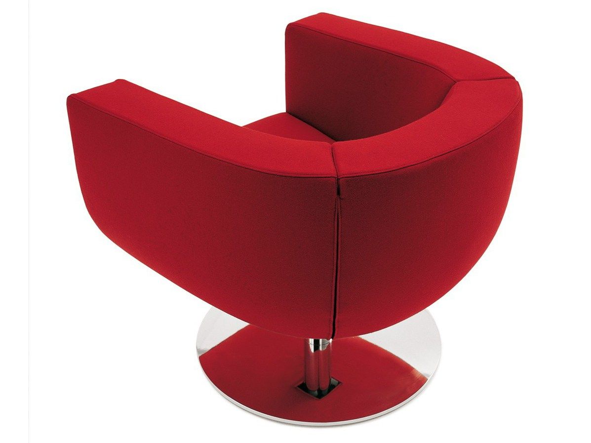Swivel upholstered fabric armchair TULIP by B&B Italia design Jeffrey