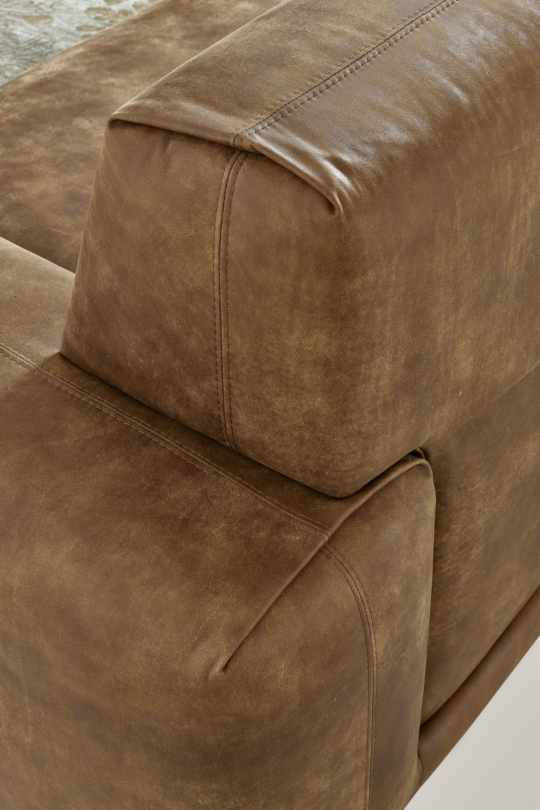 SECTIONAL IMITATION LEATHER SOFA BOOMAN LEATHER BY DITRE ITALIA