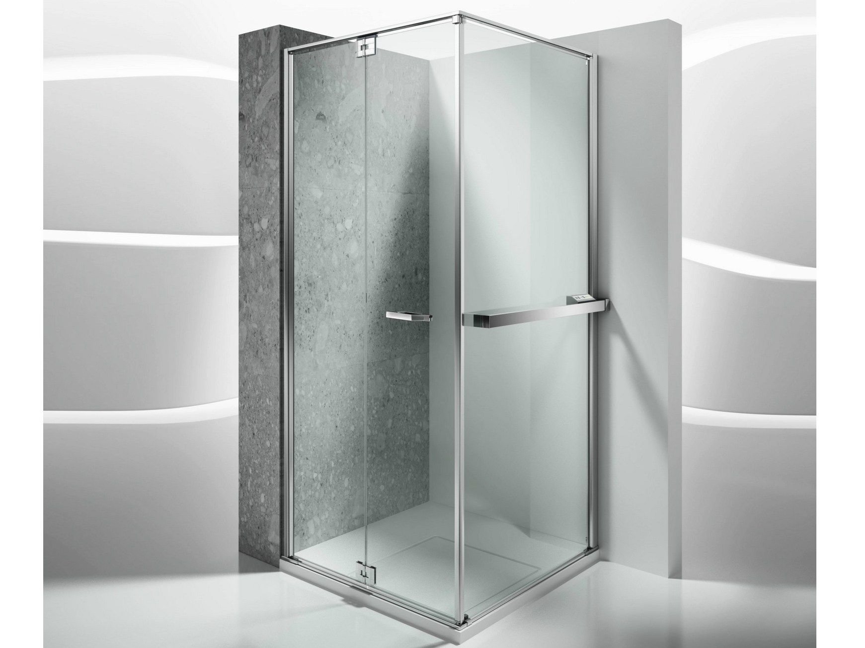 Tempered glass shower wall heating panel HEATING PANEL FOR SHOWER CABIN