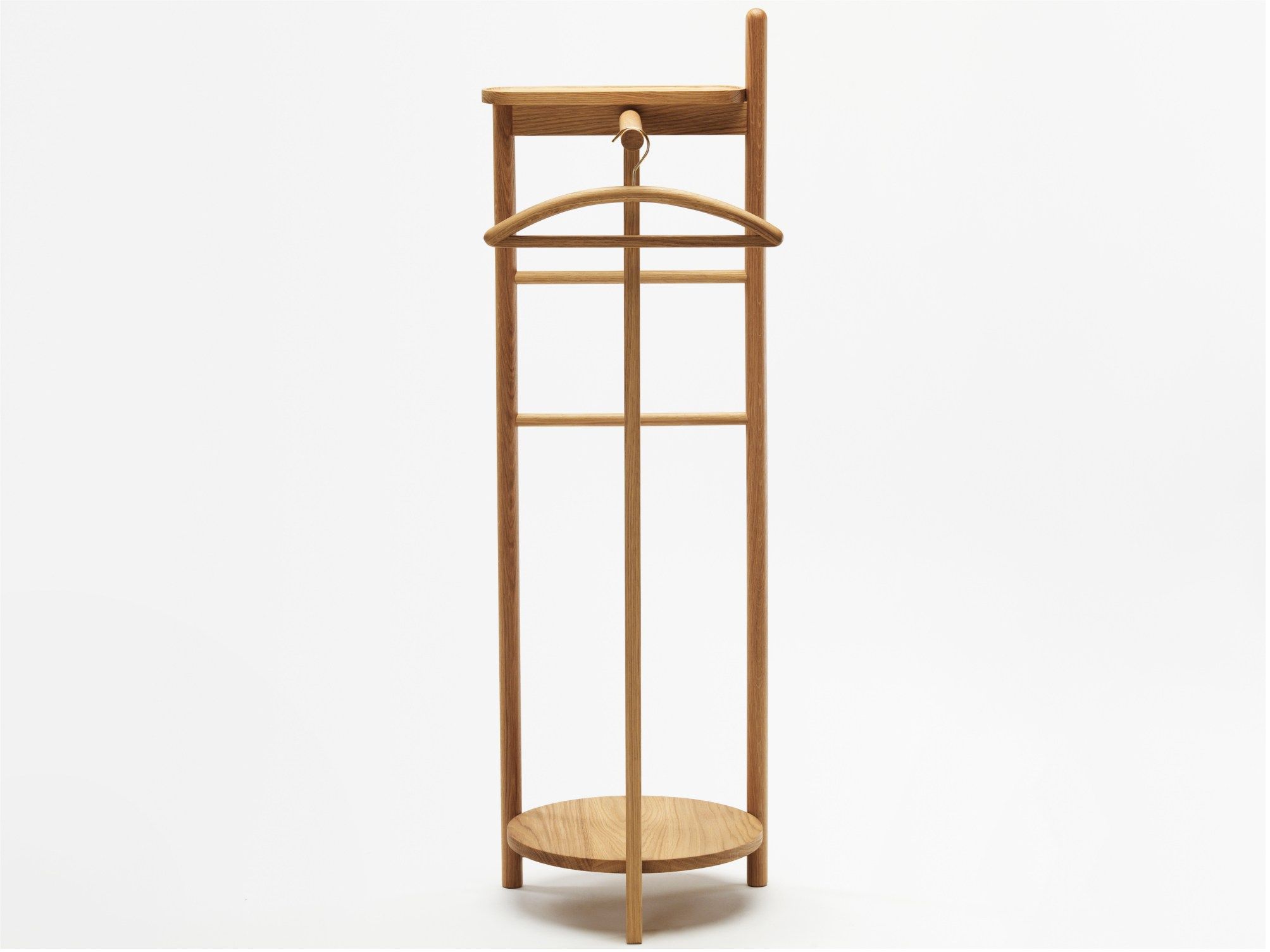 Oak coat rack LAUREL by Zilio Aldo & C. design Simon Kämpfer