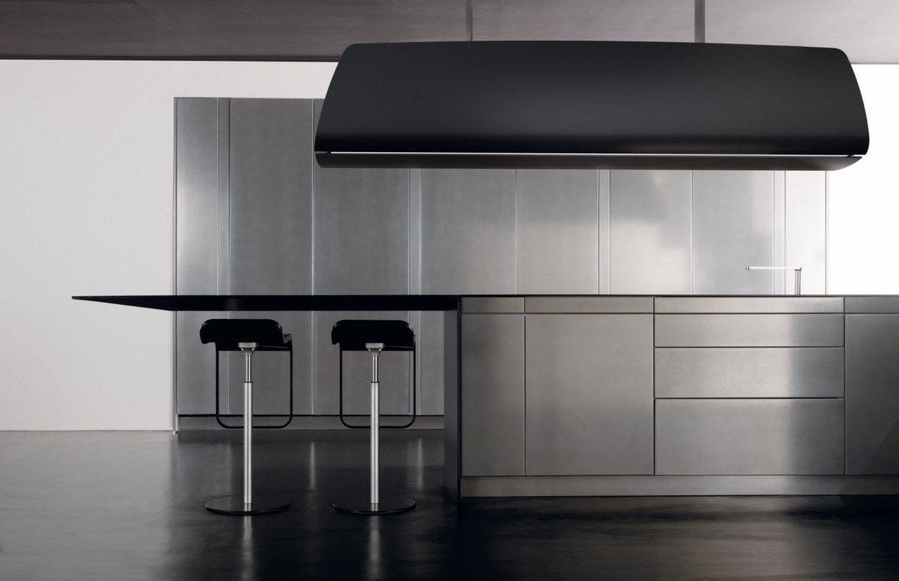 INVISIBILE Kitchen with peninsula By TONCELLI CUCINE design Studio