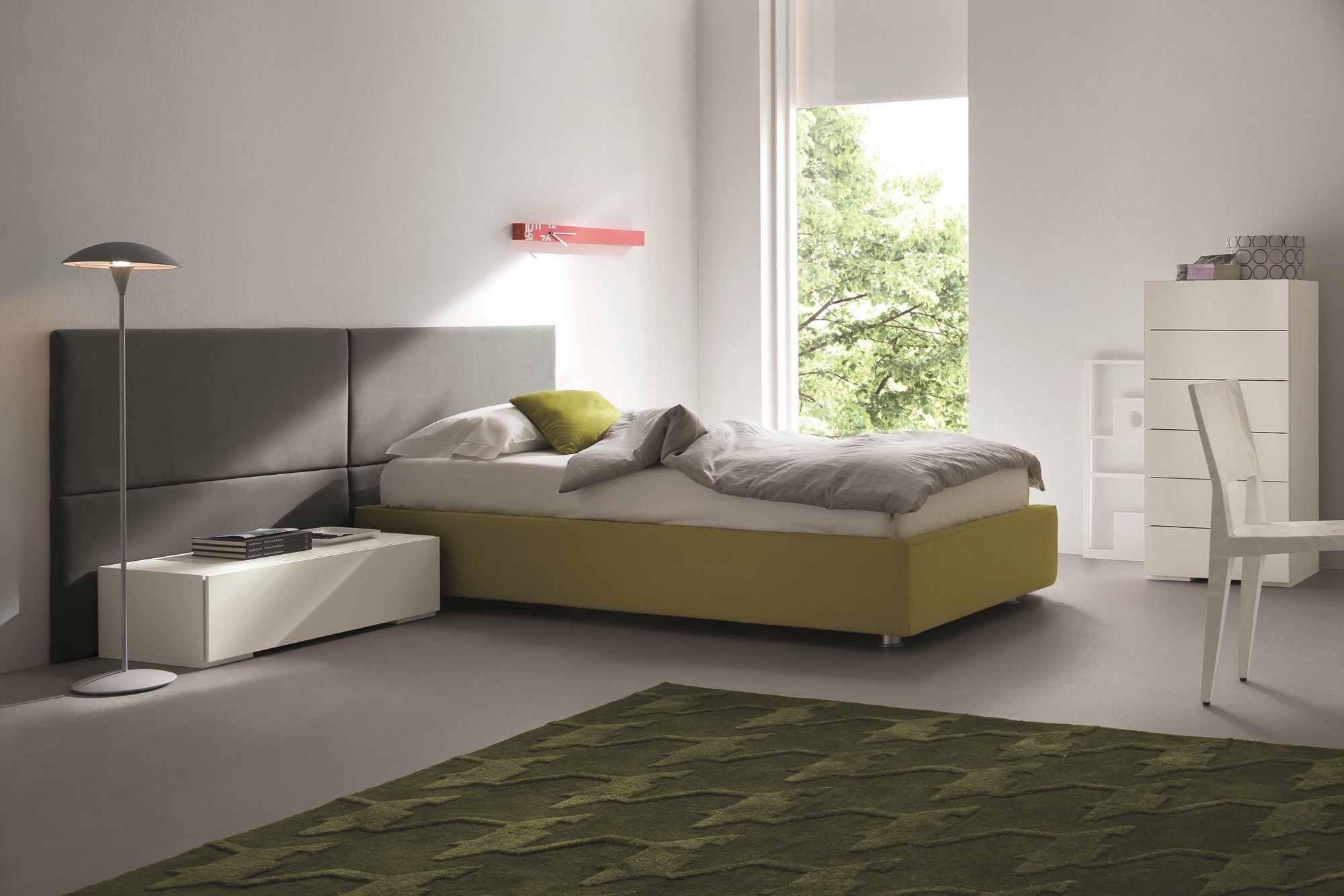 Upholstered fabric headboard SQUARE by Dall’Agnese design Imago Design