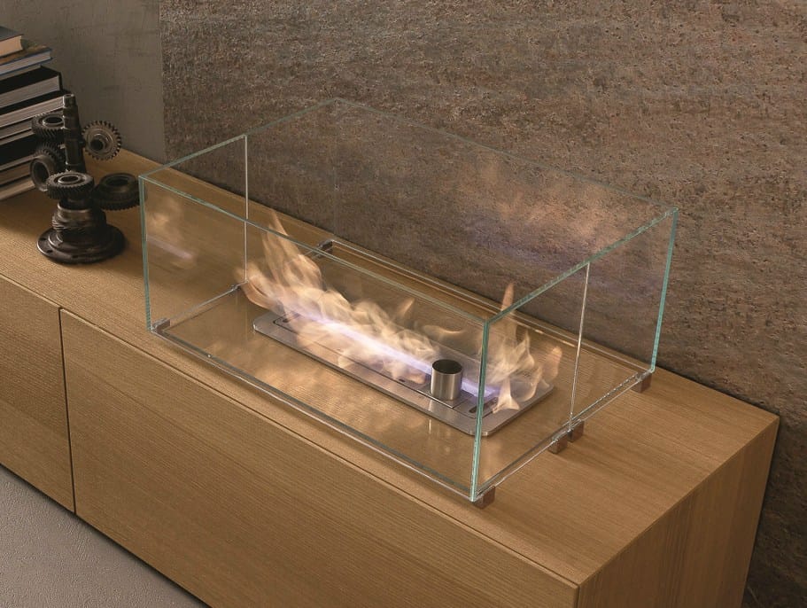 IMODULART Bioethanol fireplace by Presotto Industrie Mobili design