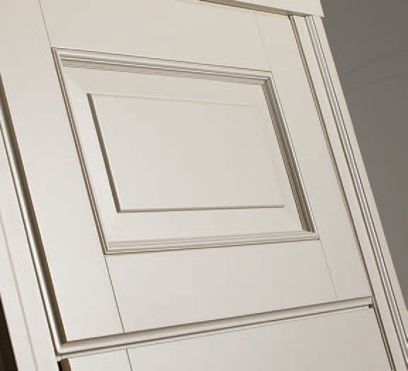 Hinged lacquered wooden door FIRENZE by Ghizzi & Benatti