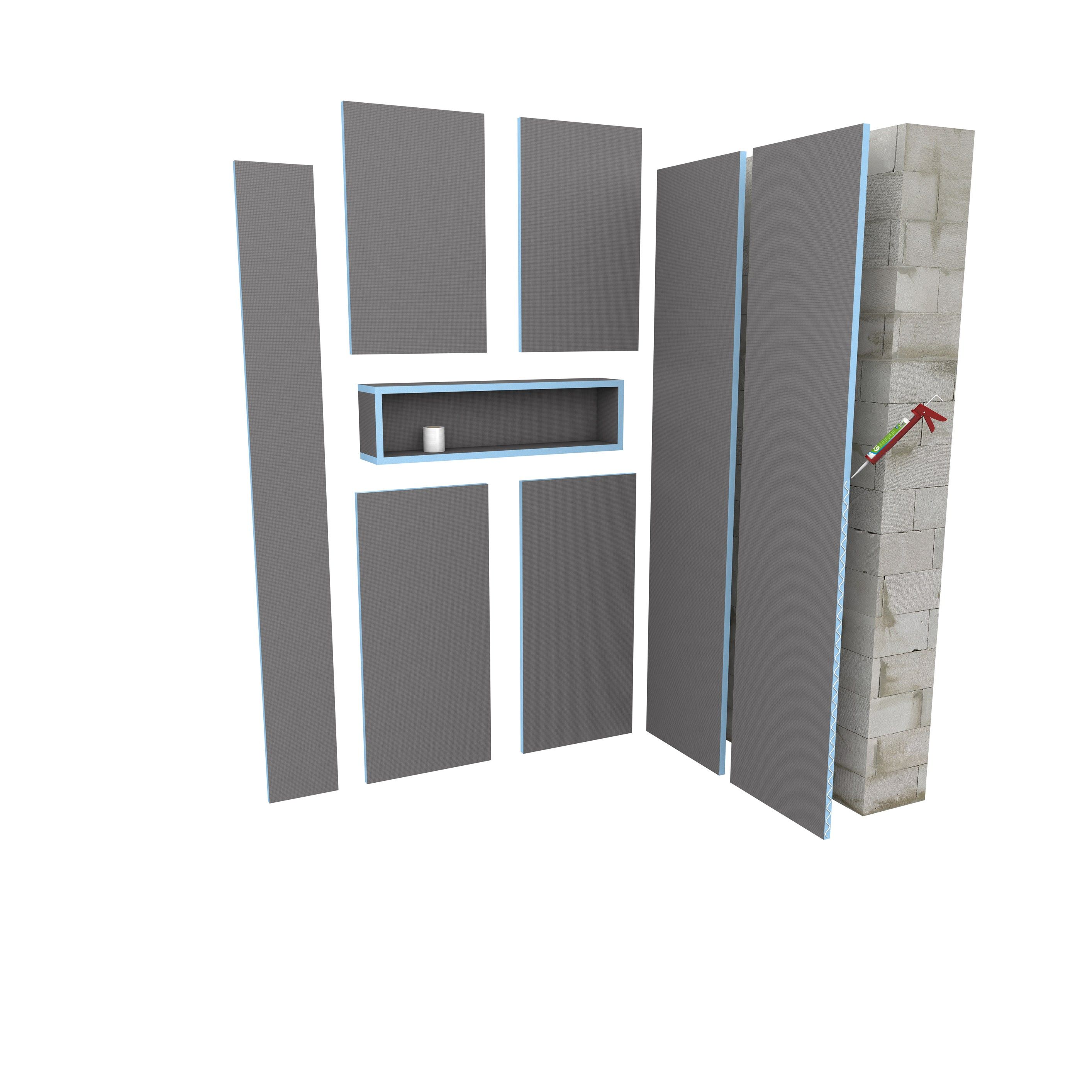 Panneau sandwich WEDI Building board by Wedi Italia