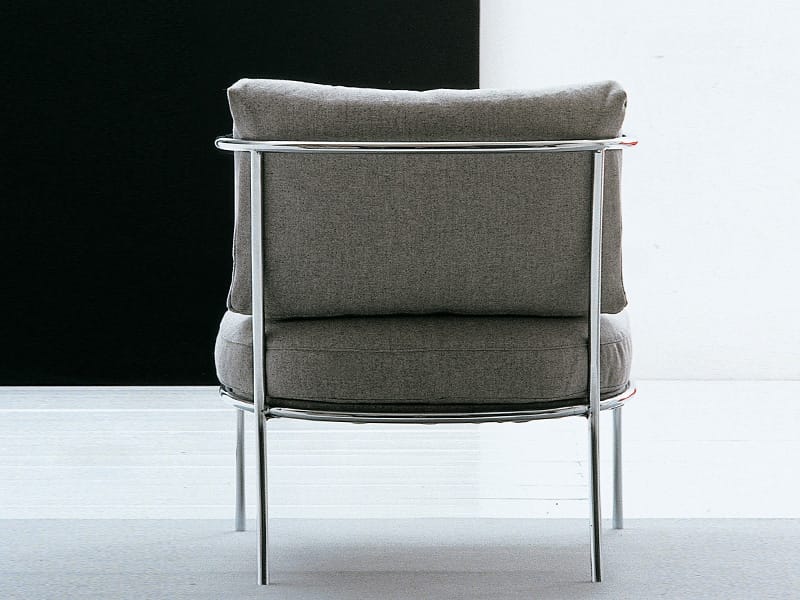 UPHOLSTERED STEEL ARMCHAIR CAFÉ COLLECTION BY LIVING DIVANI DESIGN