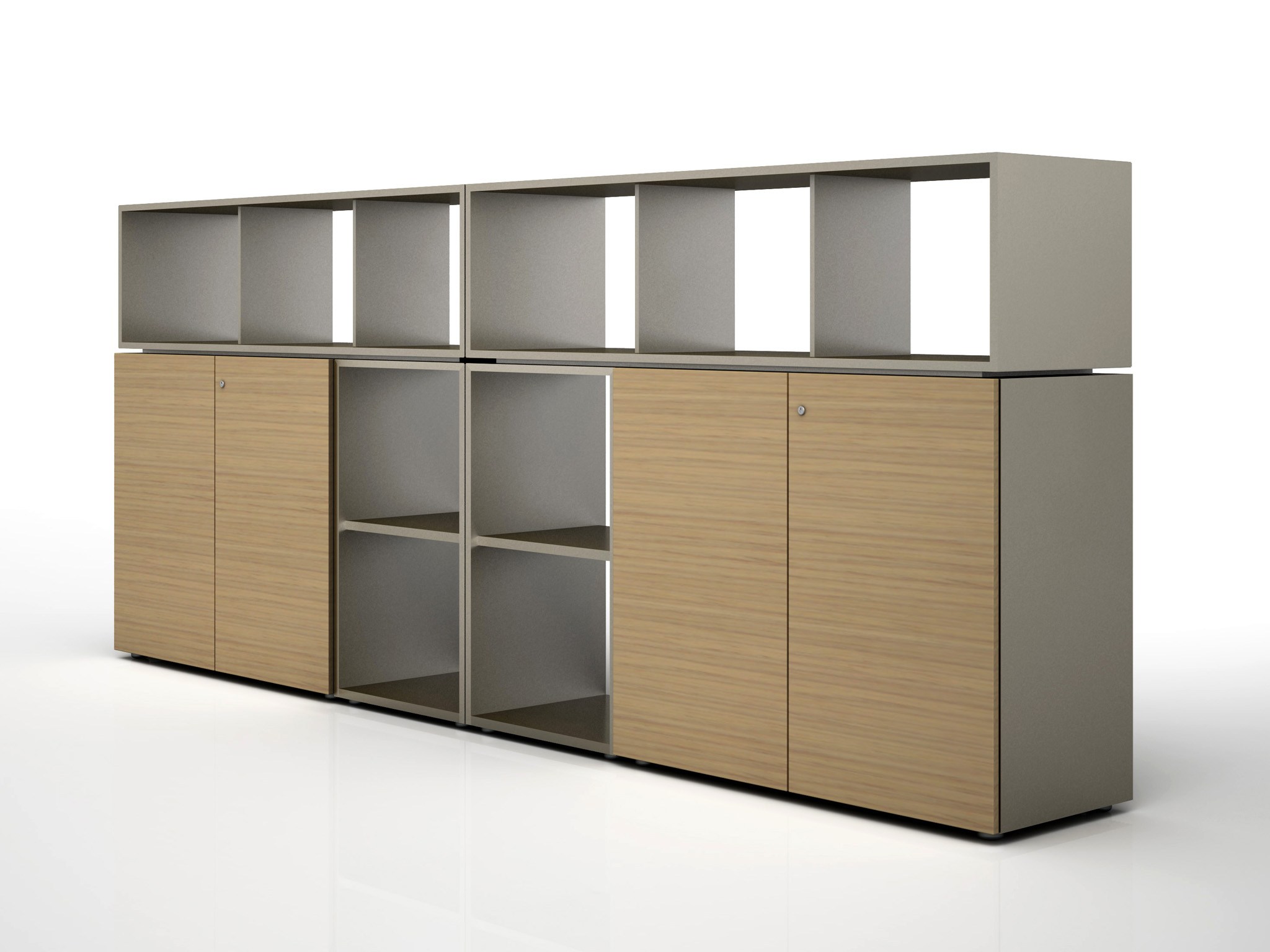 Modular wooden office storage unit CASE by ESTEL GROUP