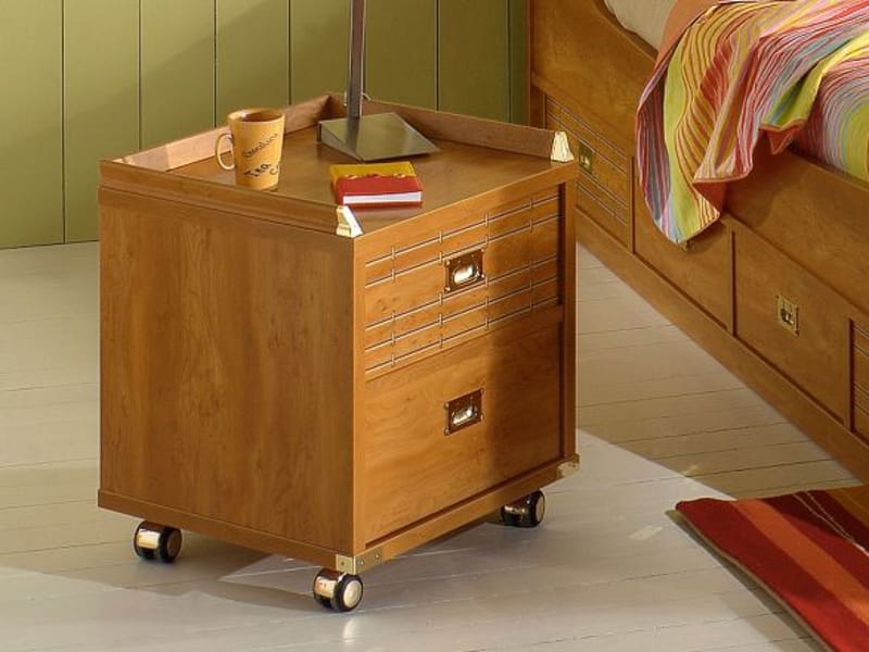 TABLE DE NUIT CARRÉE EN BOIS COLLECTION CALYPSO BY GAUTIER FRANCE