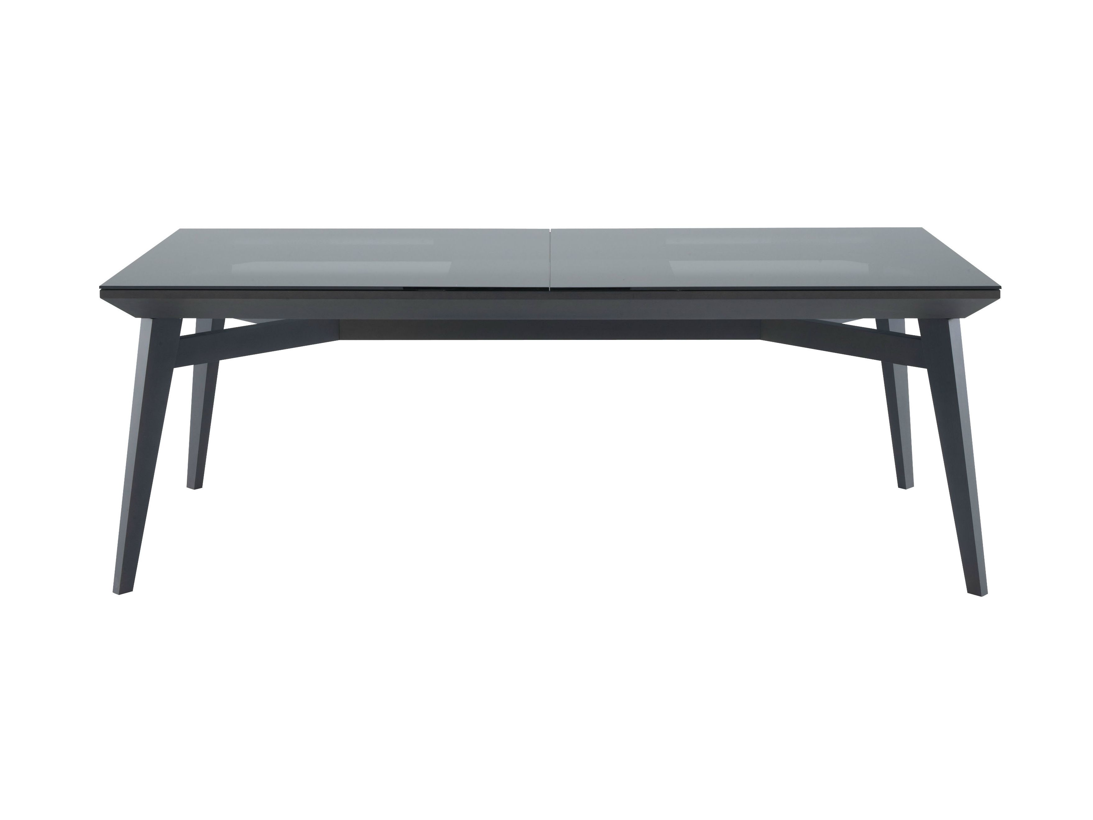 Tempered glass dining table RACINES by ROSET ITALIA design Pagnon et