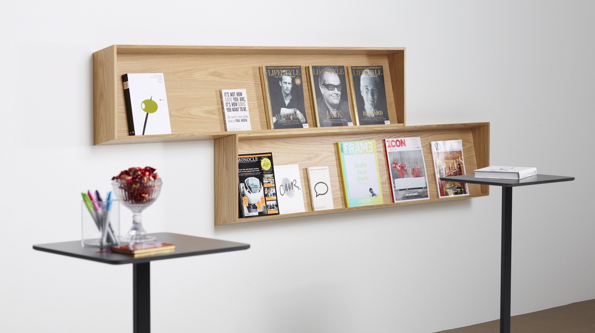 SLOPE Wallmounted shelving unit by Karl Andersson & Söner design Lasse