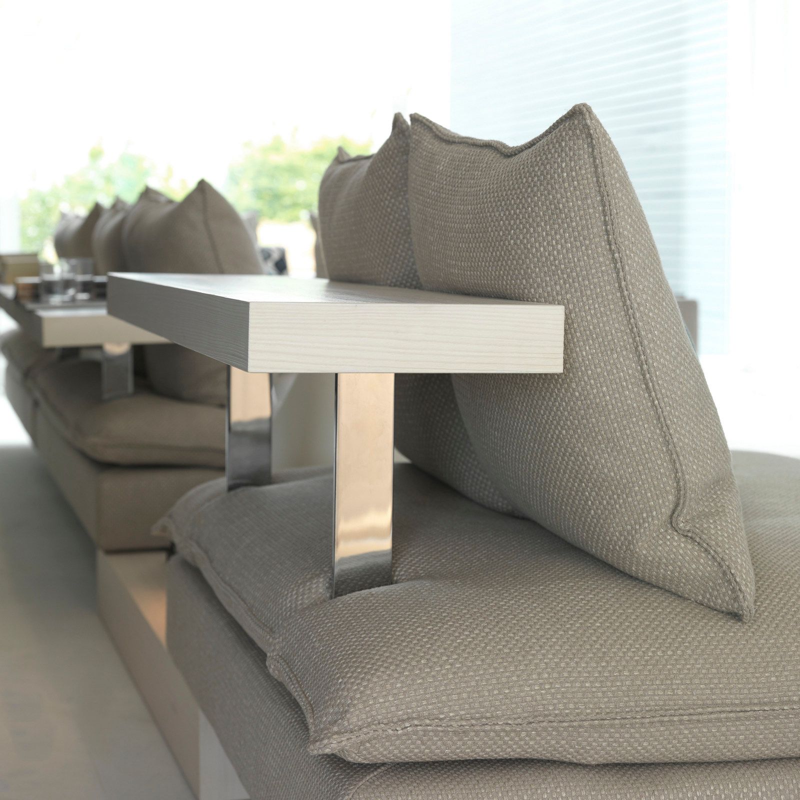 Sectional sofa with headrest MORE & MORE by BODEMA