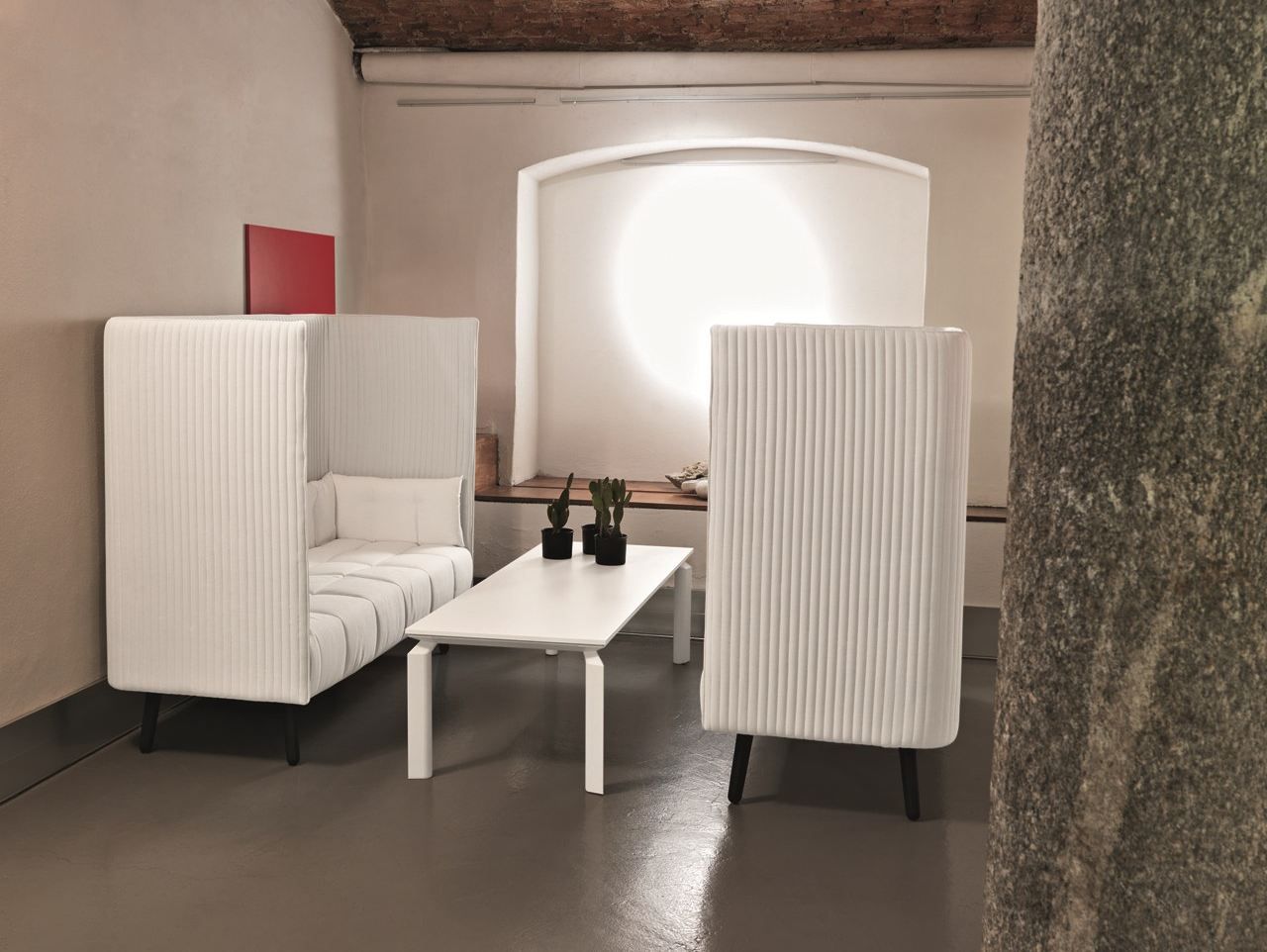 HIGHBACK SOFA WITH REMOVABLE COVER 2 SEATER SOFA INATTESA COLLECTION