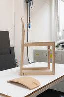 BOB, sedia a slitta Billiani, design Park, Making of