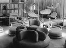 Verner Panton’s Flying Chairs, Multi-Level Lounger and seating furniture at the Cologne Furniture Fair, 1964 - © Verner Panton Design AG
