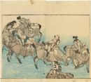 Hokusai Katsushika, La carovana dal Libro illustrato album immagini dal vivo di Hokusai Vol. I, Collezione Mnemosyne