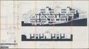 Mario Basso Complesso residenziale Muralta, 1985 Prospetti, sezioni Comune di Trento, Archivio di Deposito, n. 1985/701