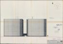 Abetone Spa, Palazzo per uffici a nord di Trento, 1981, pianta del piano terra, prospetto Comune di Trento, Archivio di Deposito, n. 1981/436