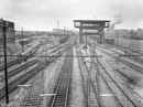 Stazione di Bologna Centrale. Piazzale, panoramica sulla stazione lato Mascarella, 1949. Fondazione FS Italiane