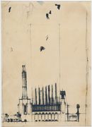 A. Sant'Elia_Studio per centrale elettrica, 1914